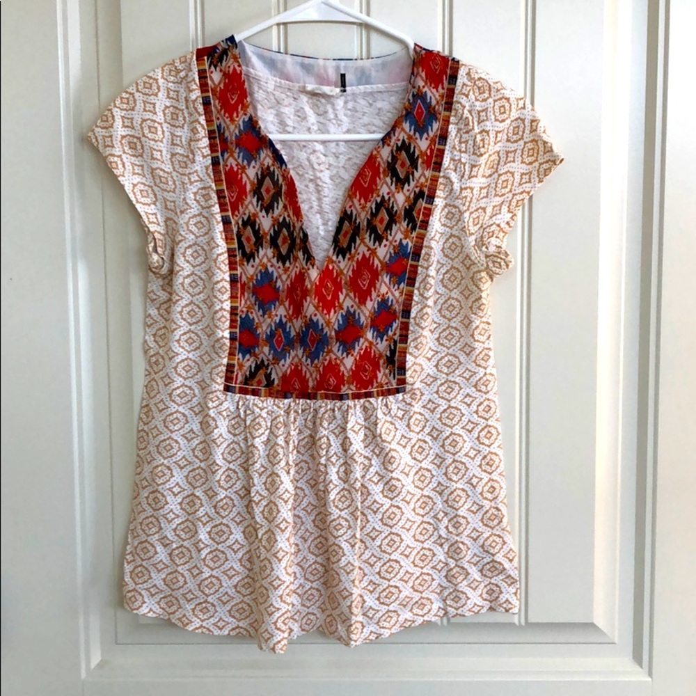 Anthro colorful tee